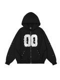 COZY WORLDWIDE Sweaters 00 Knight Club Zip Hoodie Black