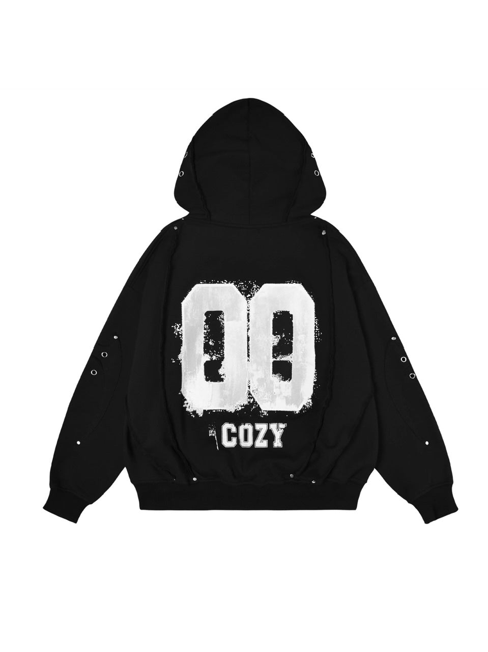 COZY WORLDWIDE Sweaters 00 Knight Club Zip Hoodie Black