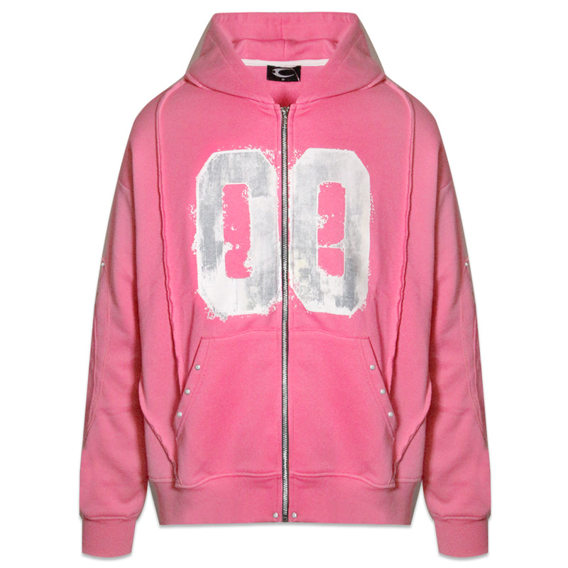 COZY WORLDWIDE Sweaters 00 Knight Club Zip Hoodie Pink