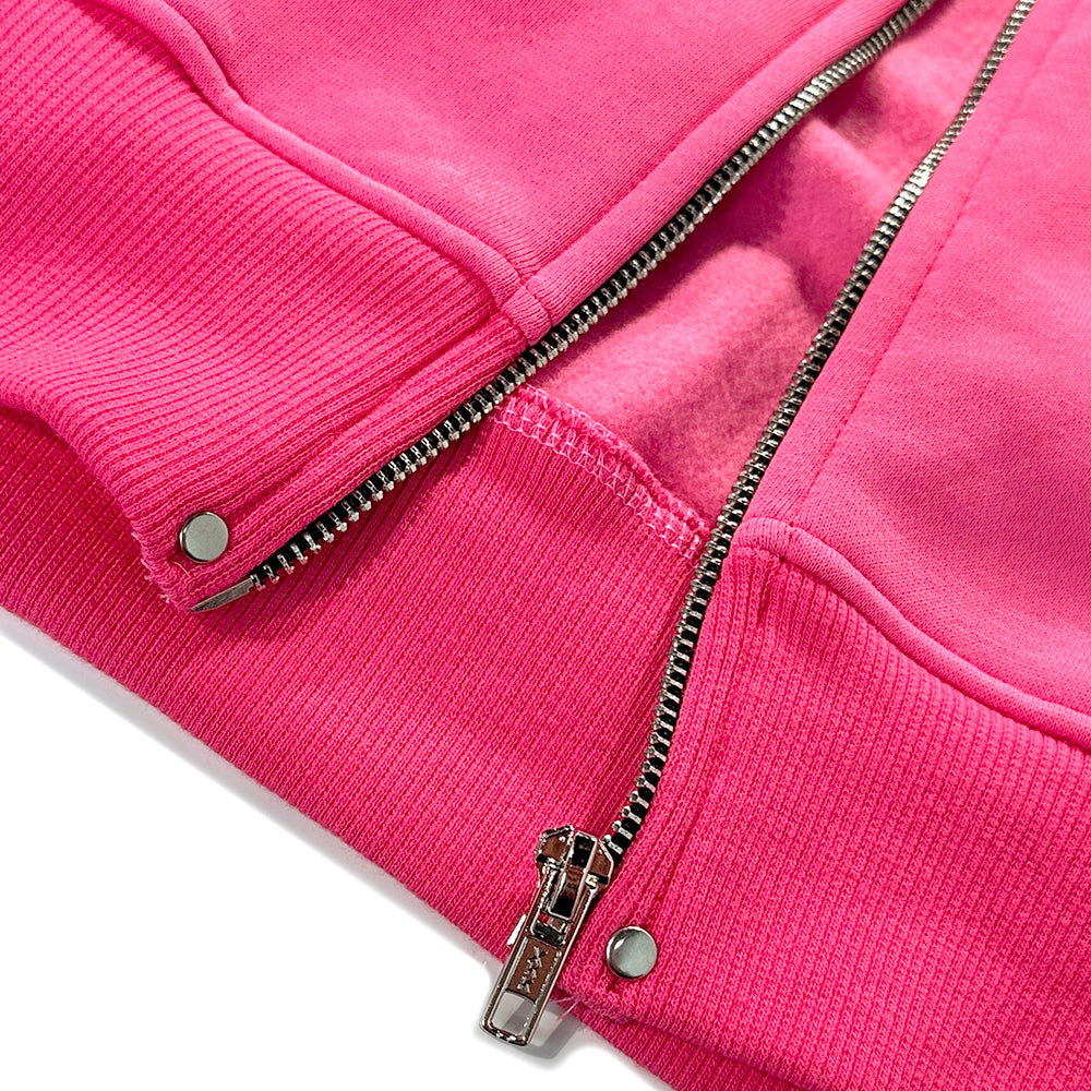 COZY WORLDWIDE Sweaters 00 Knight Club Zip Hoodie Pink