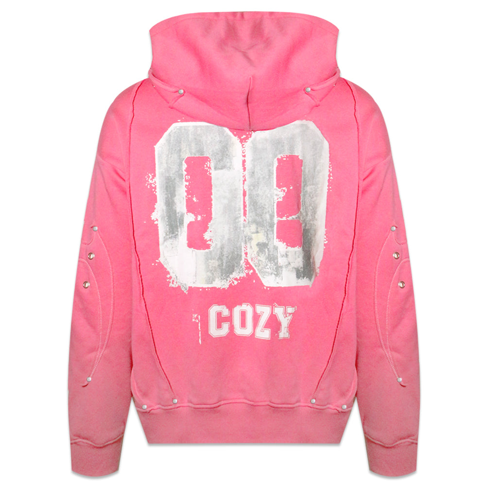 COZY WORLDWIDE Sweaters 00 Knight Club Zip Hoodie Pink
