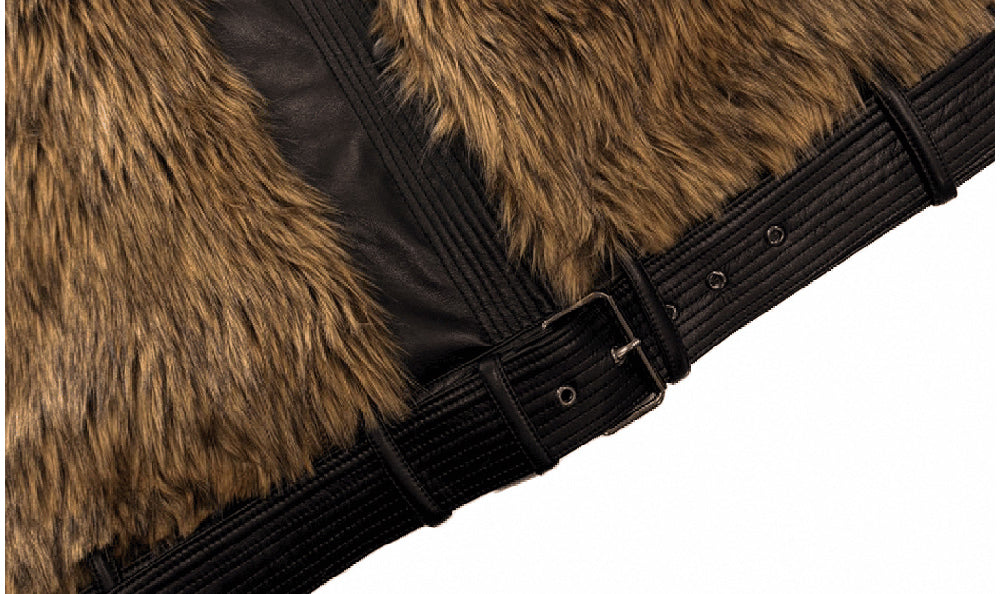 [99CLUB]Five-Stripe Hooded Crinkle Jacket