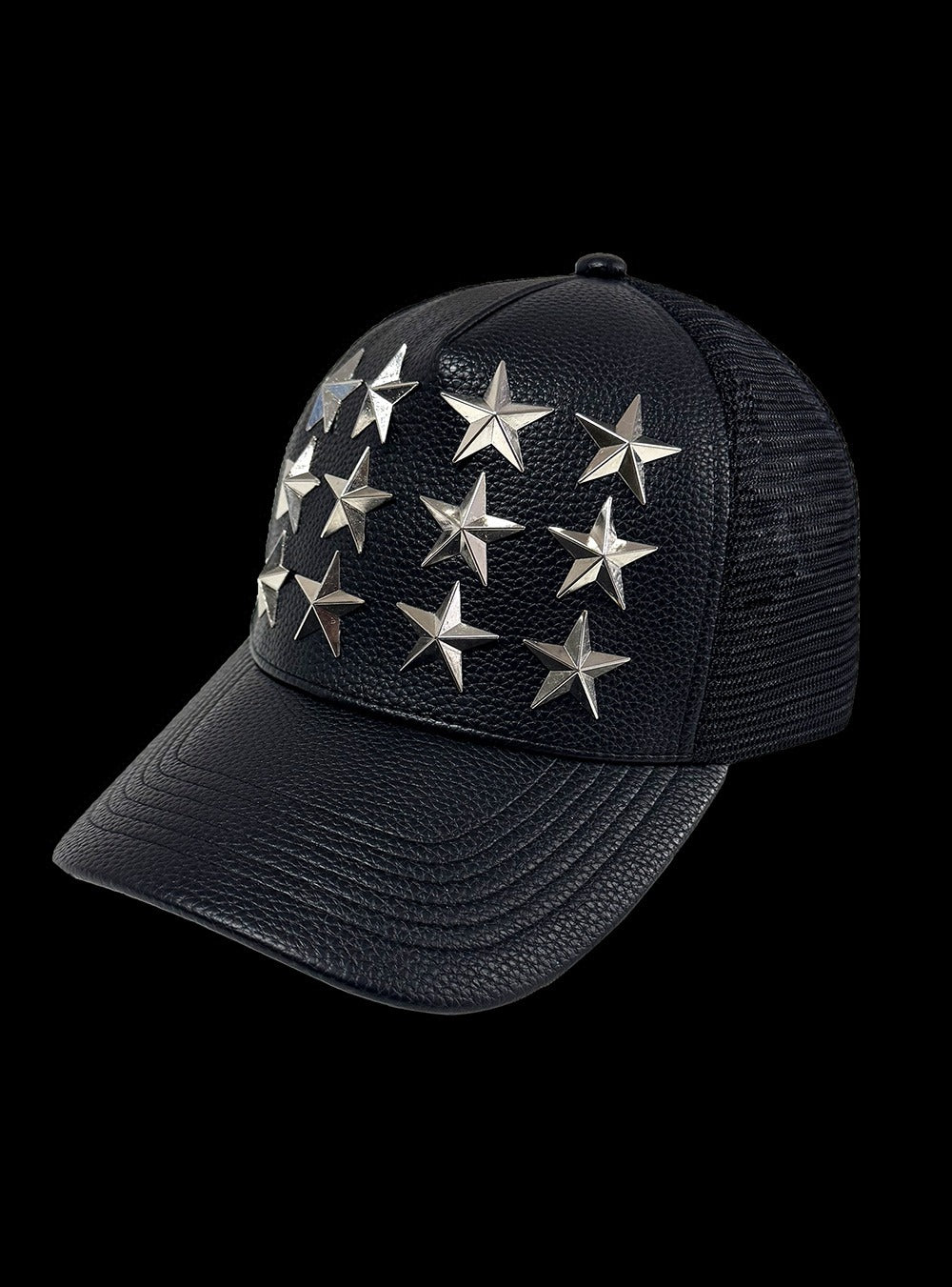 【99CLUB】Silver Star Rivet Trucker Cap