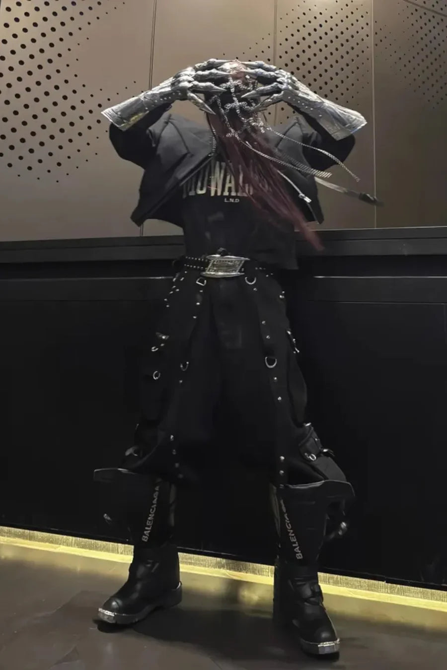 Cross Silver Metal Multi Hardwear