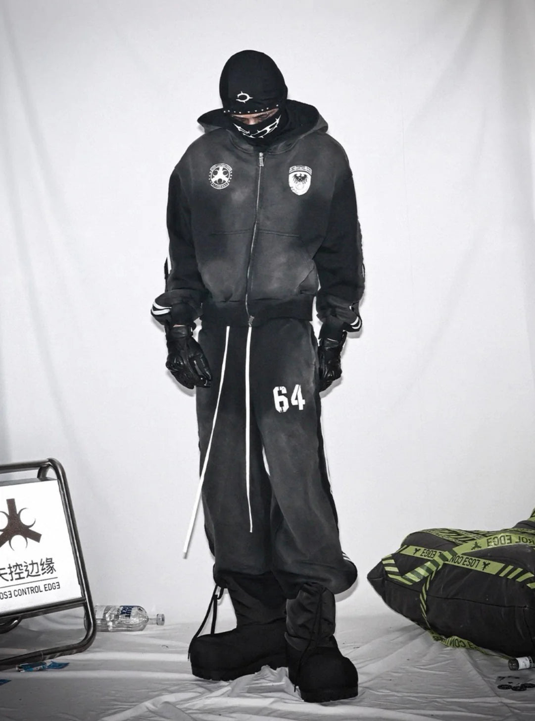 LOSECONTROLEDGE Hoodie&Pants Set Up