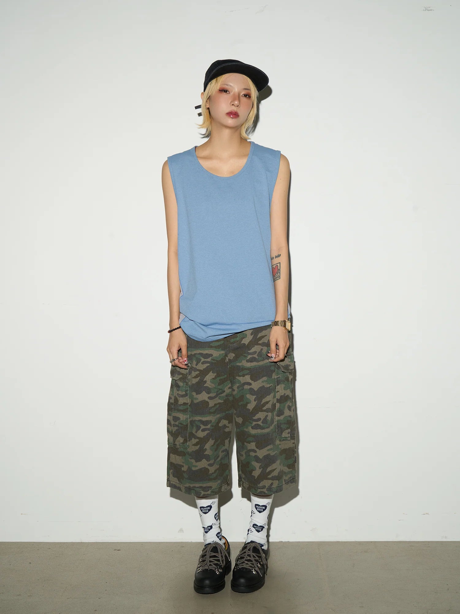 【MICHINNYON】Camouflage shorts