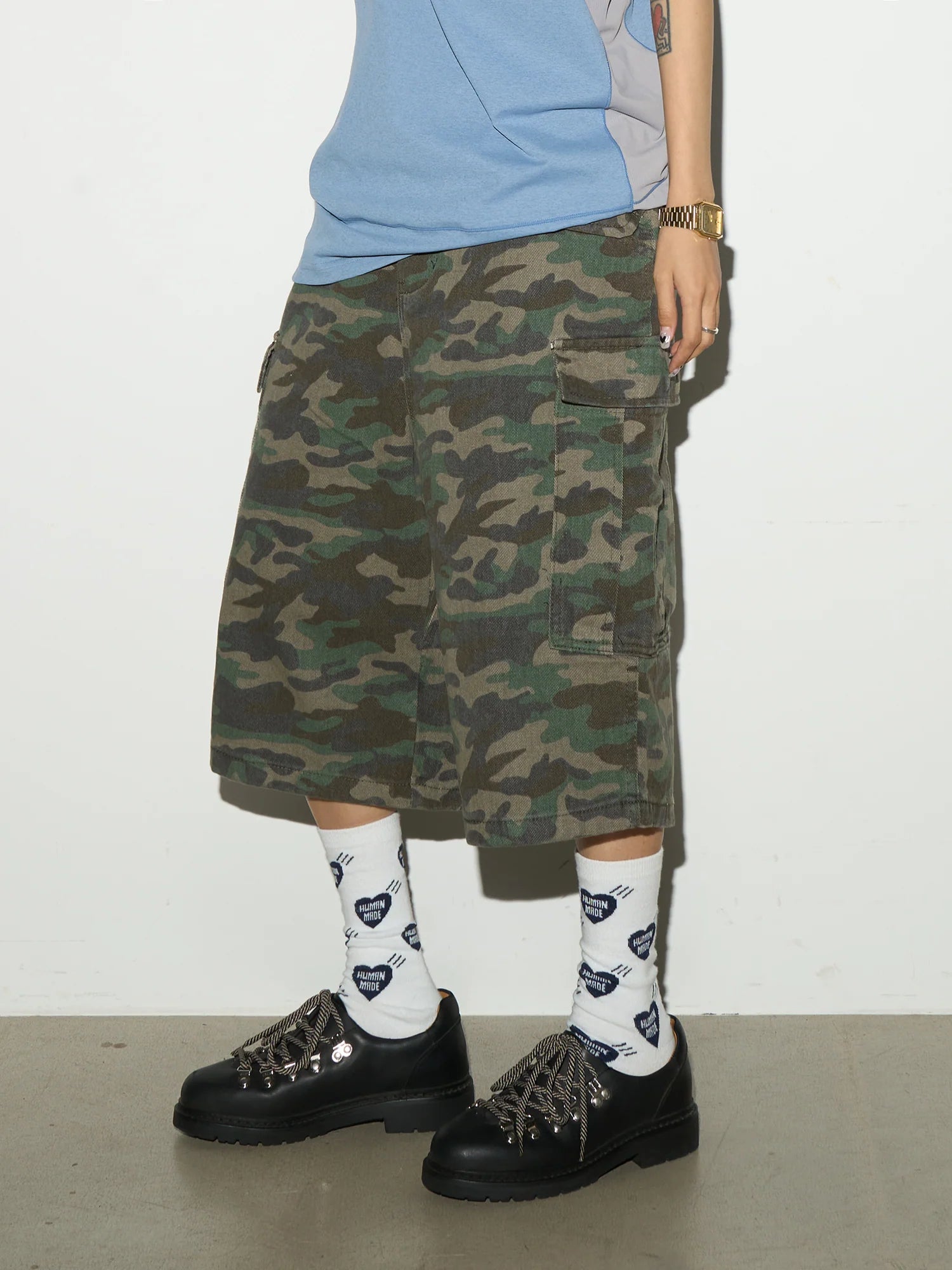 【MICHINNYON】Camouflage shorts