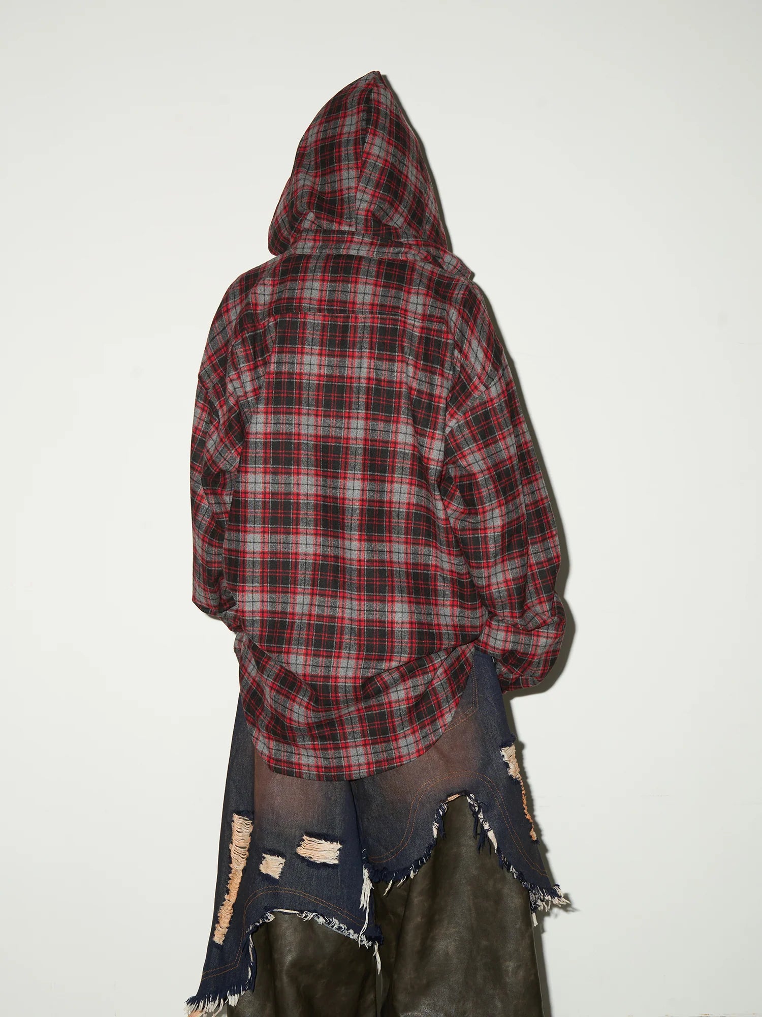【MICHINNYON】Hooded check shirts