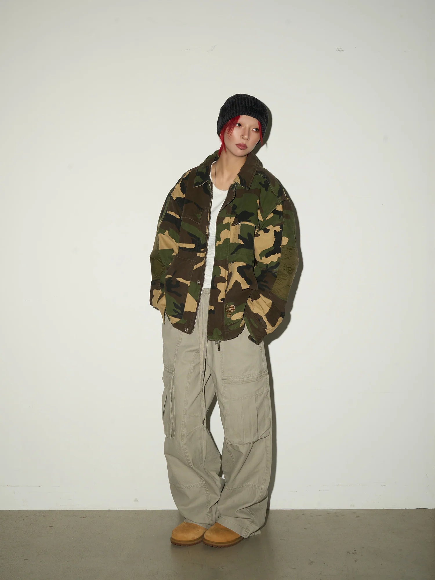 【MICHINNYON】Camouflage Jacket