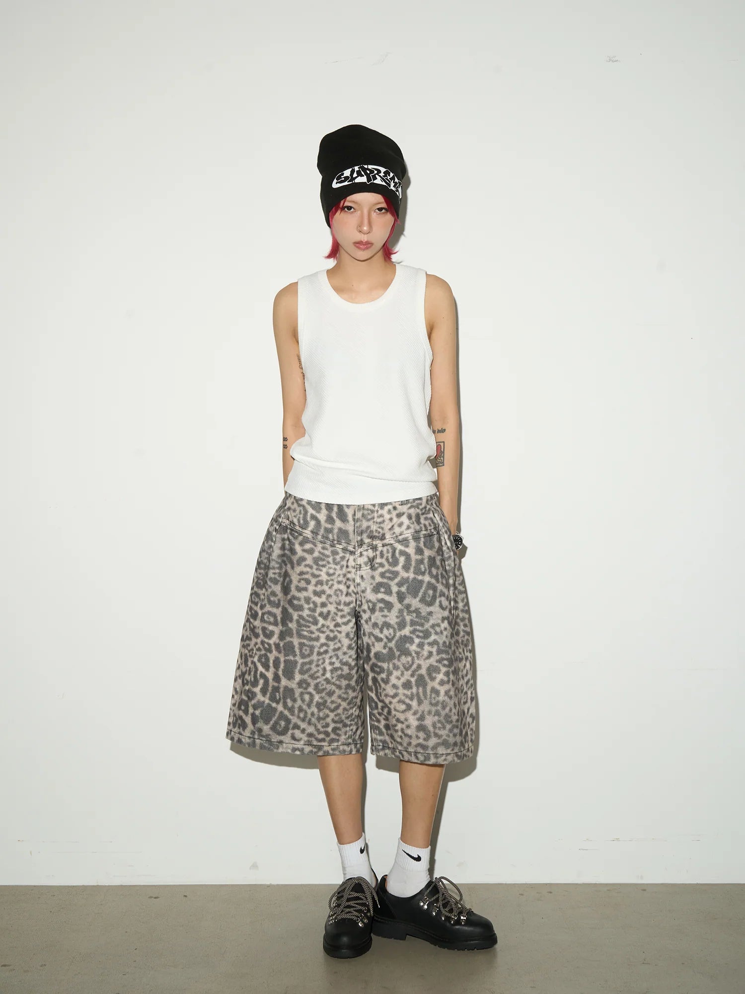 【MICHINNYON】Leopard shorts