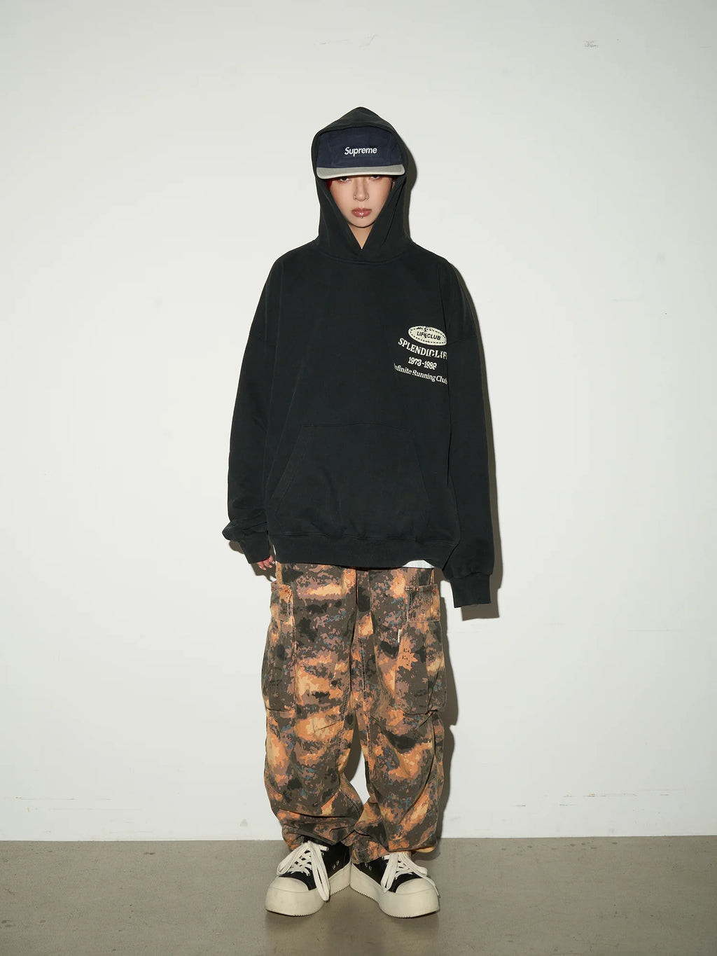 【MICHINNYON】Camouflage cargo pants