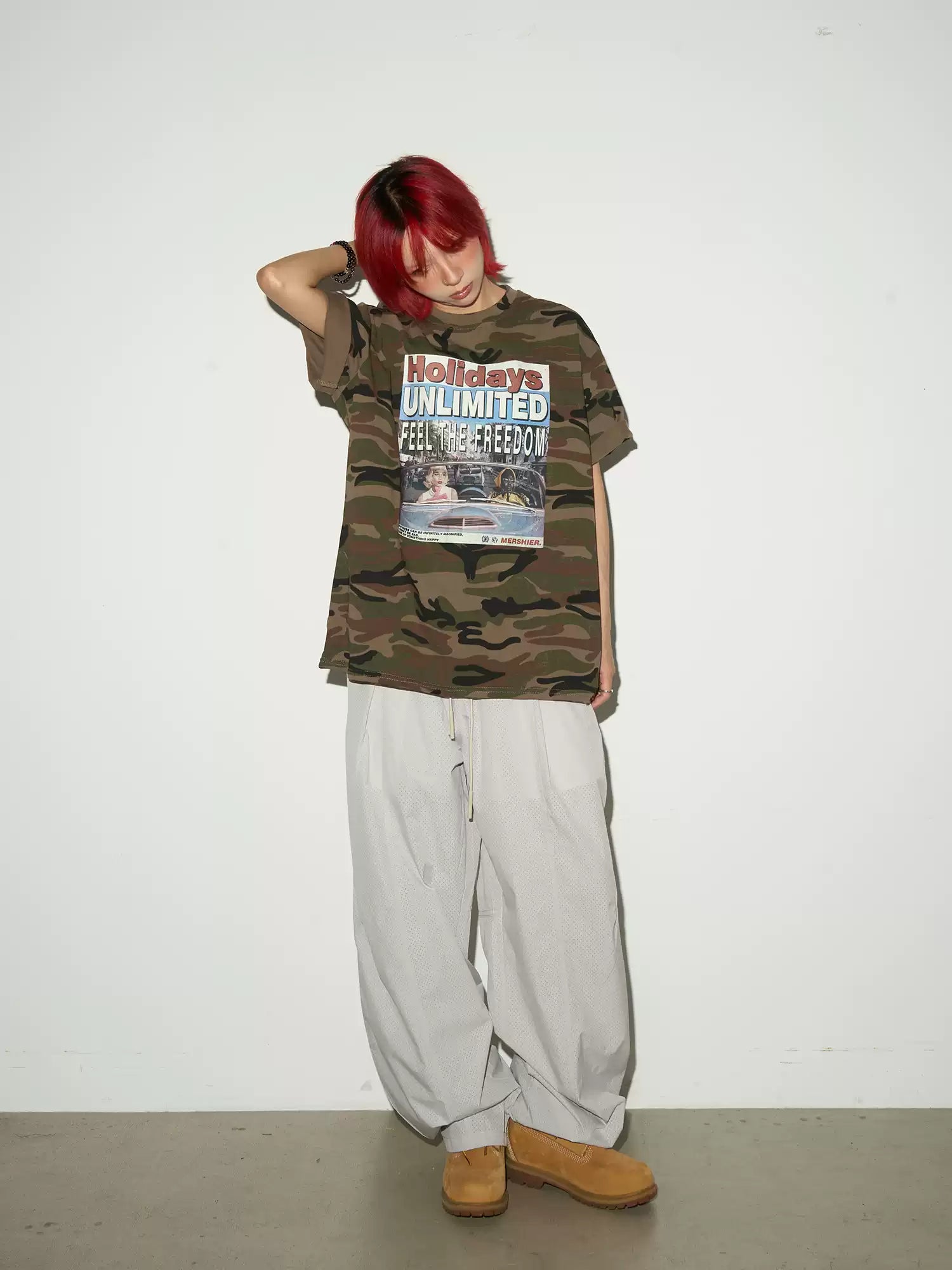 【MICHINNYON】Camouflage tee