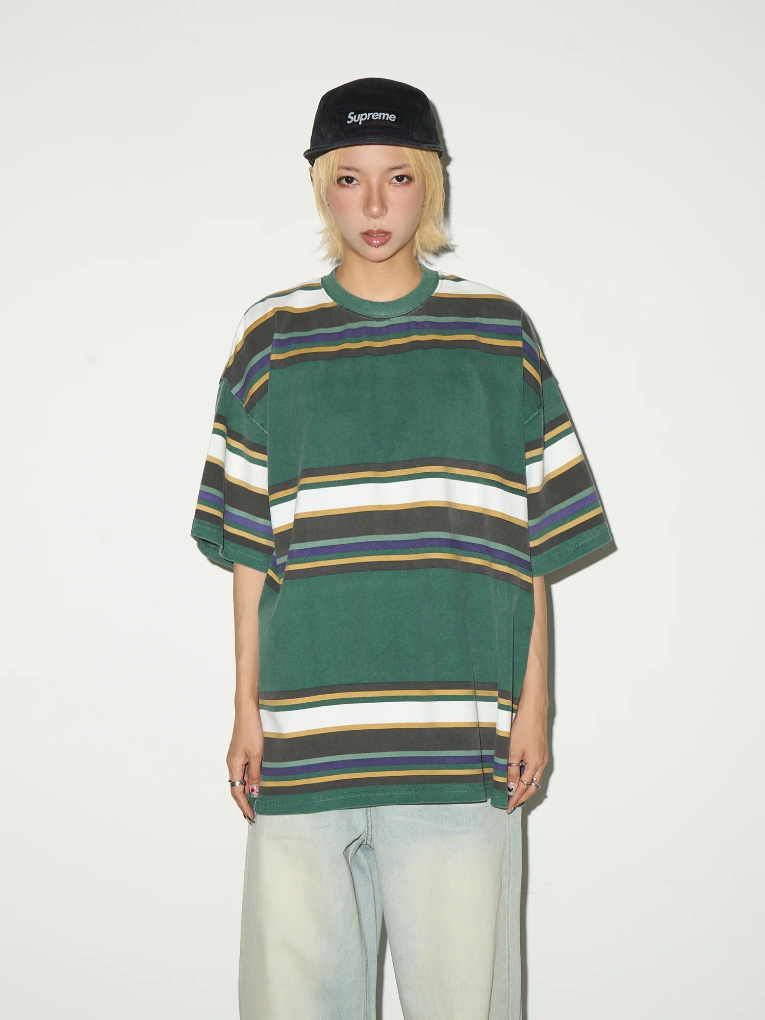 【MICHINNYON】Washed Design Tee