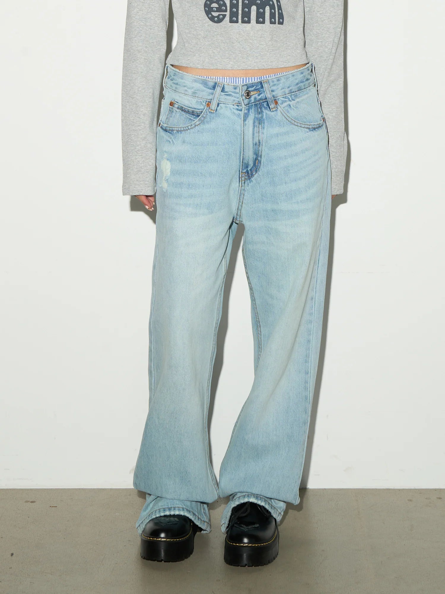 【MICHINNYON】Washed denim