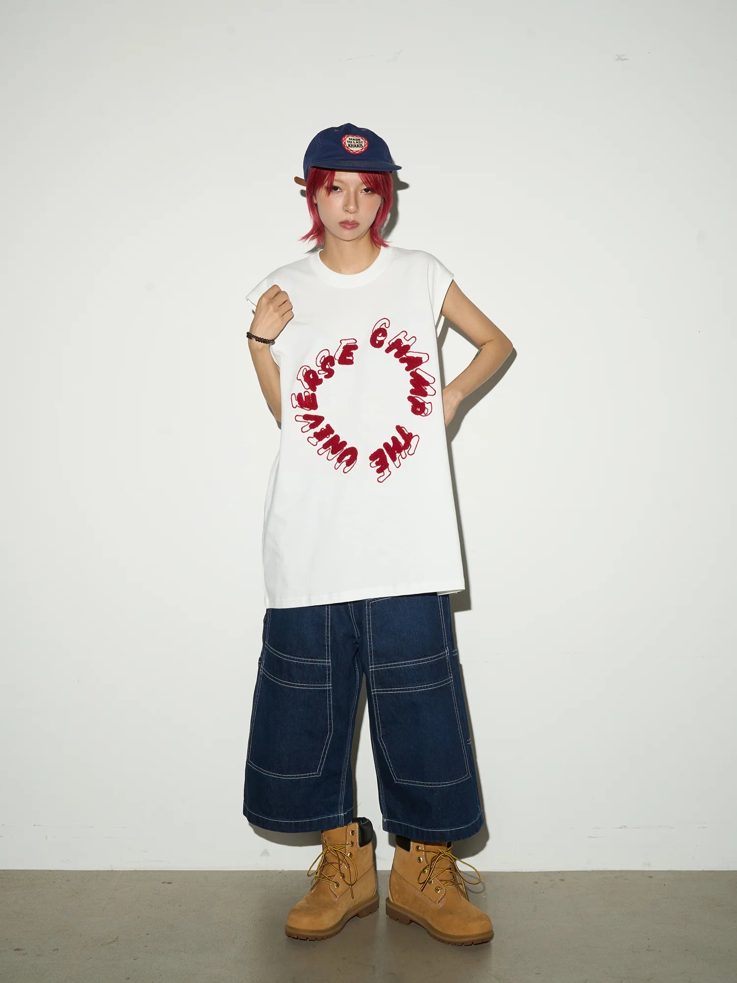 【MICHINNYON】Stitch Denim Shorts