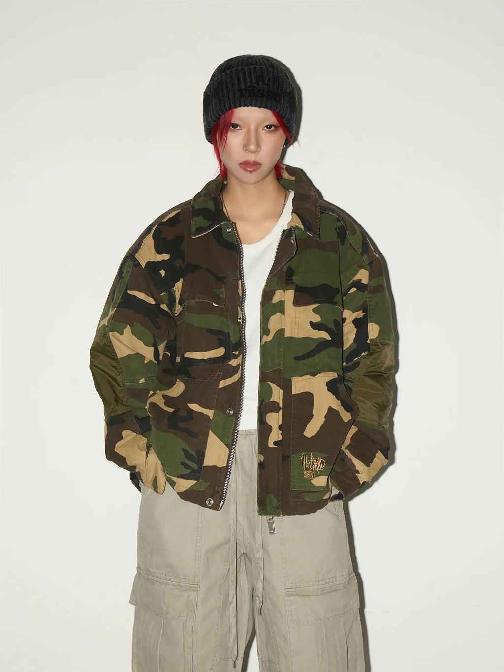 【MICHINNYON】Camouflage Jacket