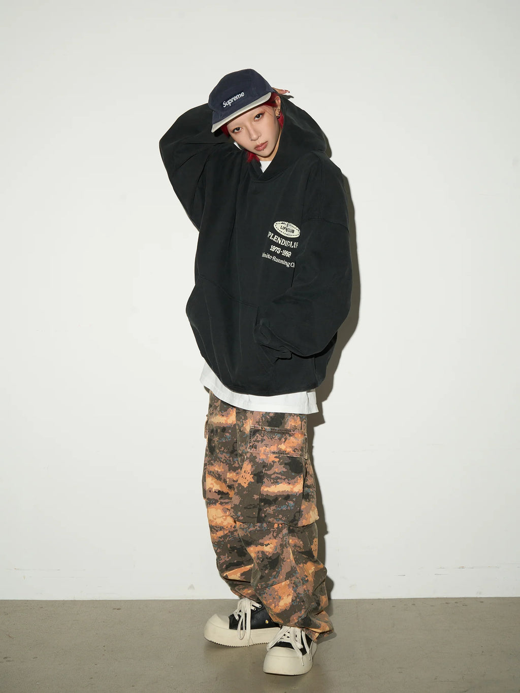 【MICHINNYON】Camouflage cargo pants