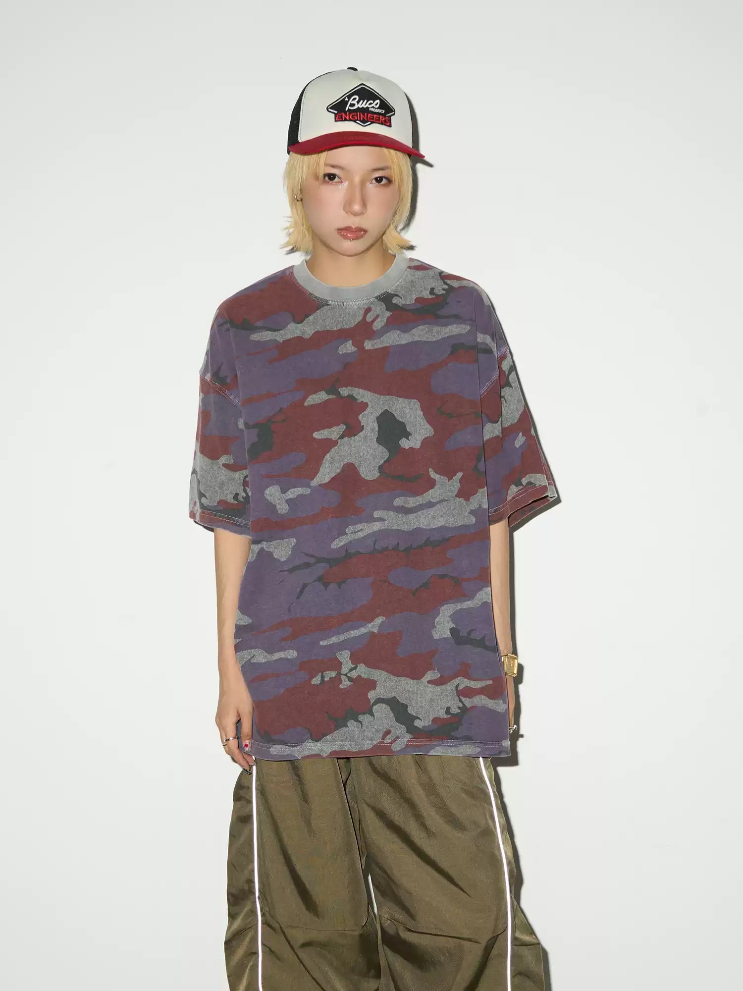 【MICHINNYON】Washed Design Tee