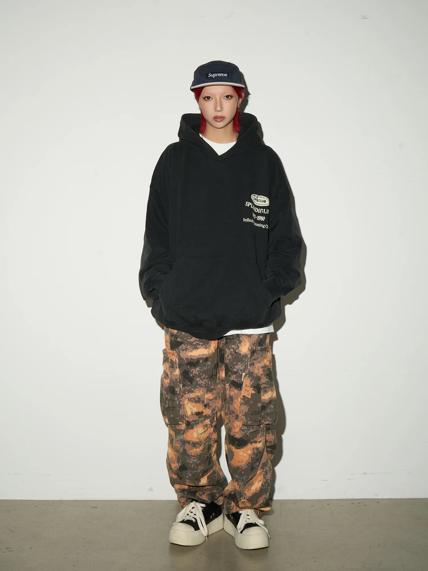 【MICHINNYON】Camouflage cargo pants